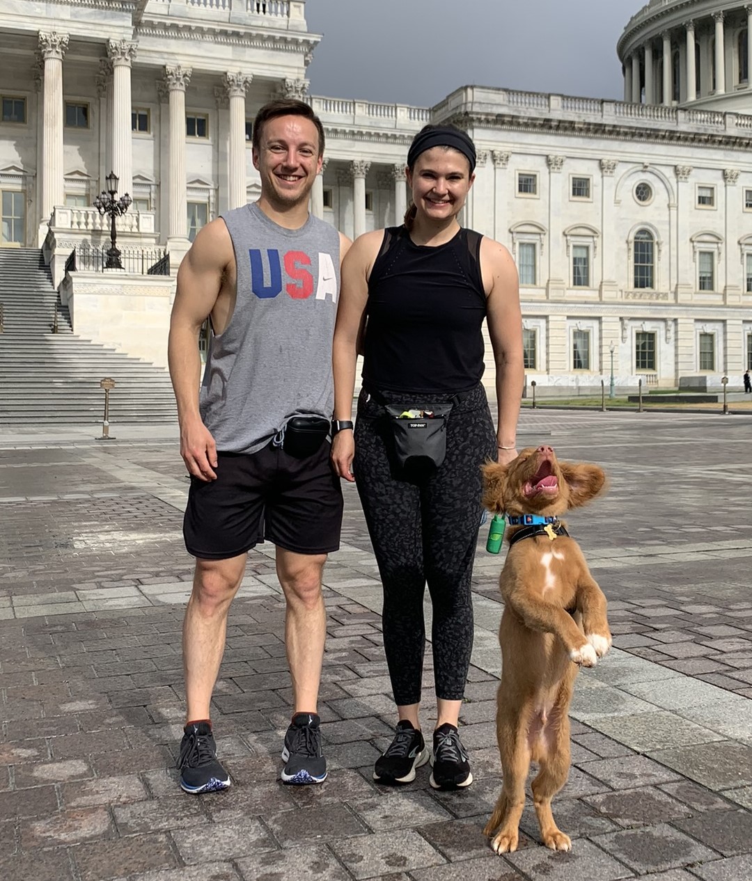 Rooney at the Capitol as a puppy